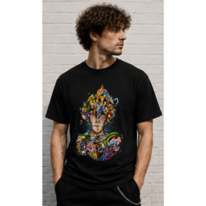 camiseta anime guerreiros lendários